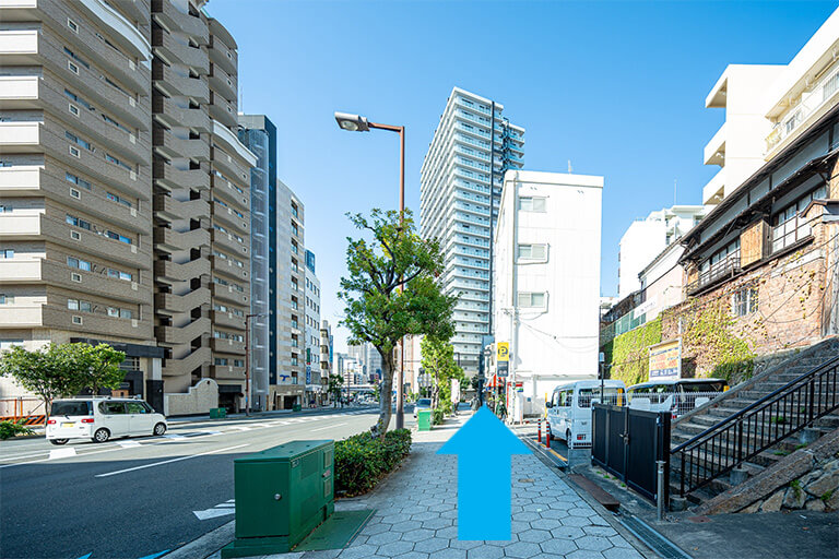 谷町六丁目駅からのルート04